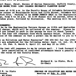 Announcements, 1995-01-22. ...