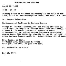 Minutes, 1995-04-12. Pollut...