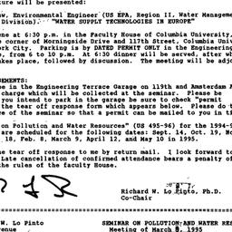 Announcements, 1995-02-13. ...