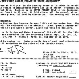 Announcements, 1995-03-19. ...