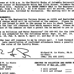 Announcements, 1995-04-19. ...