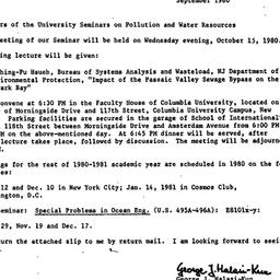 Announcements, 1980-10-15. ...