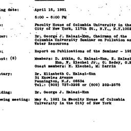 Minutes, 1981-04-17. Pollut...