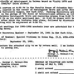 Announcements, 1981-05-06. ...