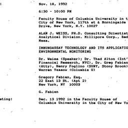 Minutes, 1992-11-18. Pollut...