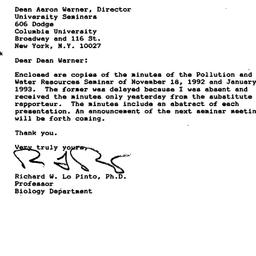 Correspondence, 1993-01-28....