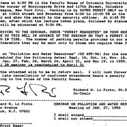 Announcements, 1993-01-08. ...