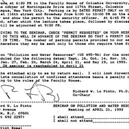 Announcements, 1993-03-25. ...