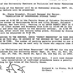 Announcements, 1993-08-05. ...