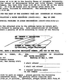 Announcements, 1989-05-03. ...