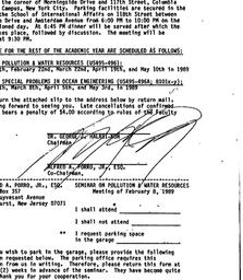 Announcements, 1989-02-08. ...
