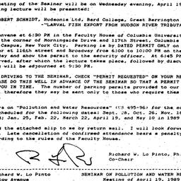 Announcements, 1989-03-23. ...
