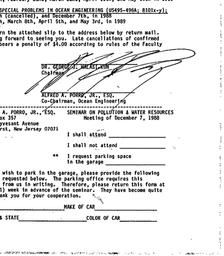 Announcements, 1988-12-07. ...