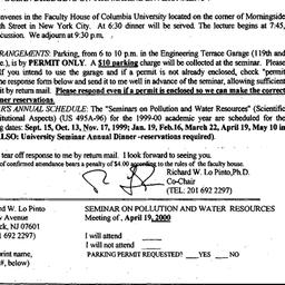 Announcements, 2000-04-03. ...