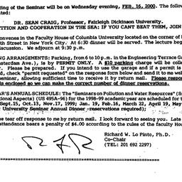 Announcements, 2000-01-29. ...
