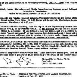Announcements, 1999-09-17. ...