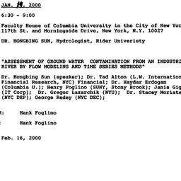 Minutes, 2000-01-19. Pollut...