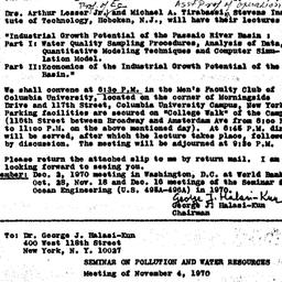 Announcements, 1970-10-15. ...