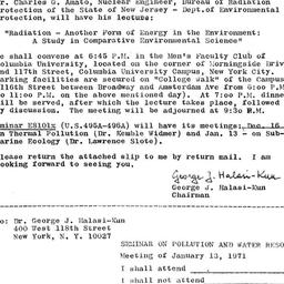 Announcements, 1970-12-07. ...