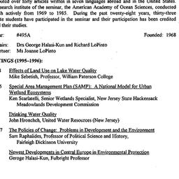 Schedules, Pollution and Wa...