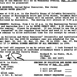 Announcements, 1996-02-01. ...