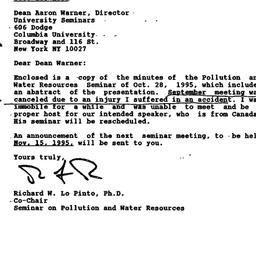 Correspondence, 1995-10-28....