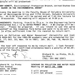 Announcements, 1998-04-06. ...