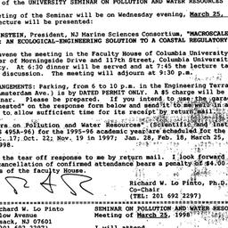 Announcements, 1998-03-03. ...