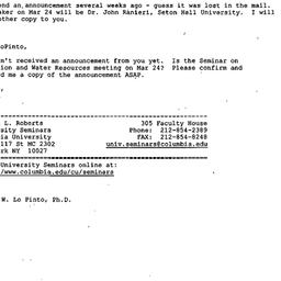 Correspondence, 2004-03-23....
