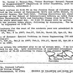Announcements, 1987-10-14. ...