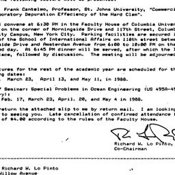 Announcements, 1988-01-27. ...