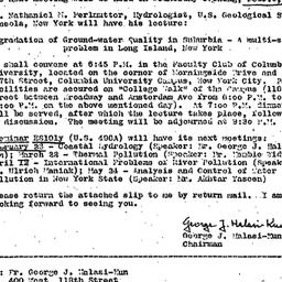 Announcements, 1972-02-09. ...