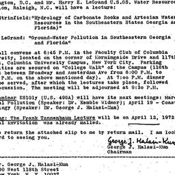 Announcements, 1972-04-05. ...