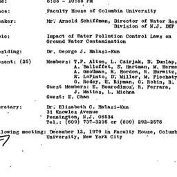 Minutes, 1979-11-14. Pollut...