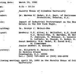 Minutes, 1980-03-19. Pollut...