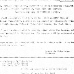 Announcements, 1969-10-20. ...