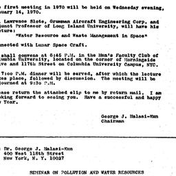 Announcements, 1969-12-24. ...