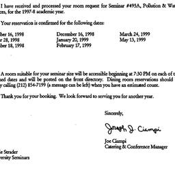 Correspondence, 1999-07-15....