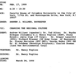 Minutes, 1999-02-17. Pollut...