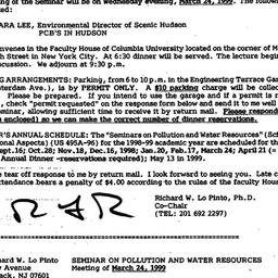 Announcements, 1999-03-04. ...