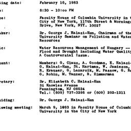 Minutes, 1983-02-18. Pollut...