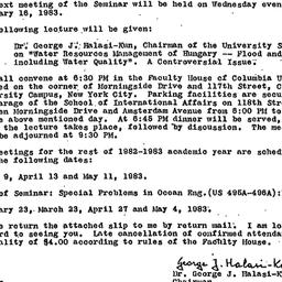Announcements, 1983-02-16. ...