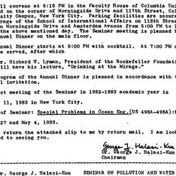 Announcements, 1983-04-20. ...