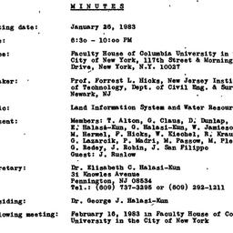 Minutes, 1983-01-28. Pollut...