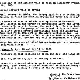 Announcements, 1983-01-26. ...