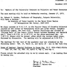 Announcements, 1973-01-17. ...