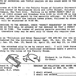 Announcements, 1991-10-24. ...