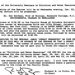 Announcements, 1992-01-02. ...