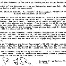 Announcements, 1992-01-24. ...