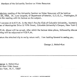 Announcements, 1968-01-02. ...